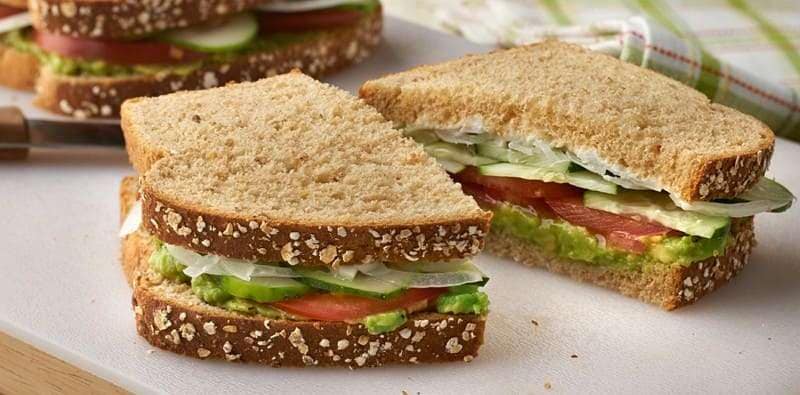 healthy takeaway whole grain sandwich