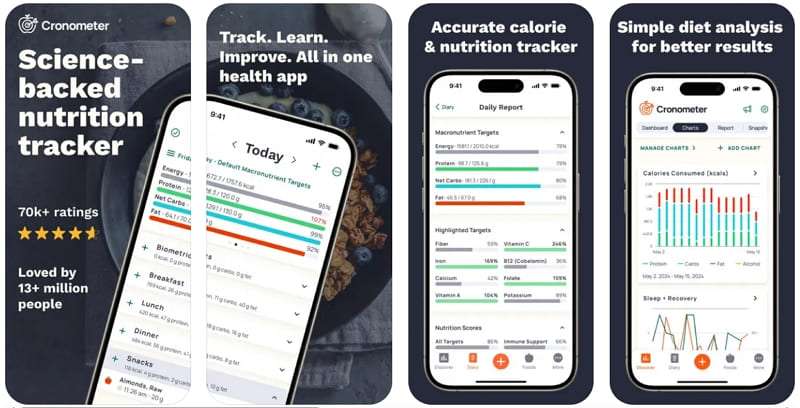 cronometer food nutrition tracker