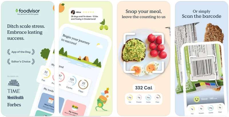 foodvisor app that tracks nutrients