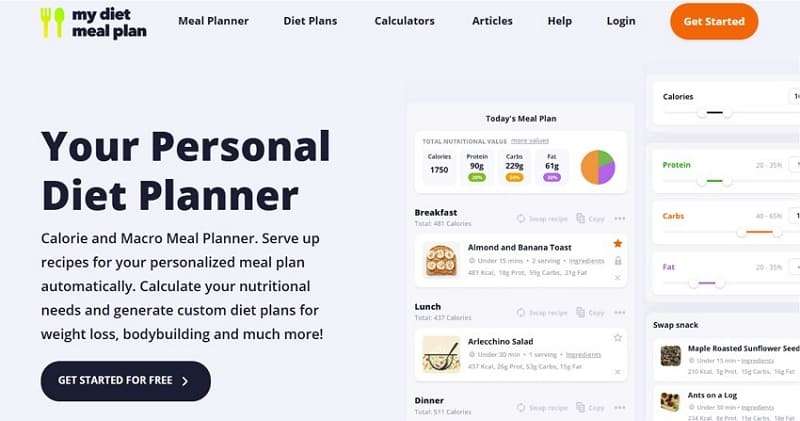my diet mealplan app