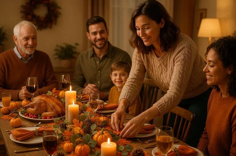 table decoration tips for thanksgiving