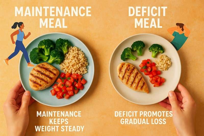 weight maintenance or deficit