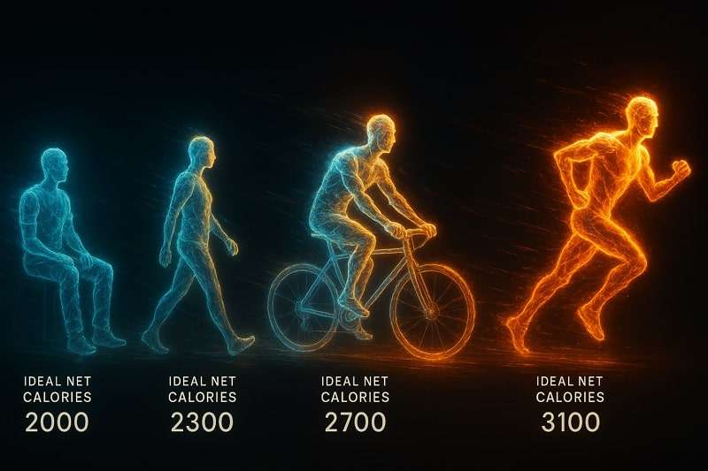 activity level for net calorie count