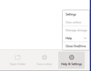 Close OneDrive on Windows