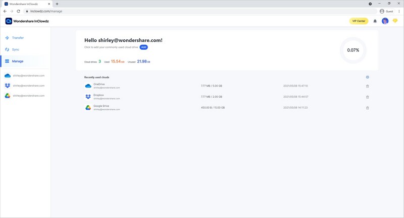 inclowdz web