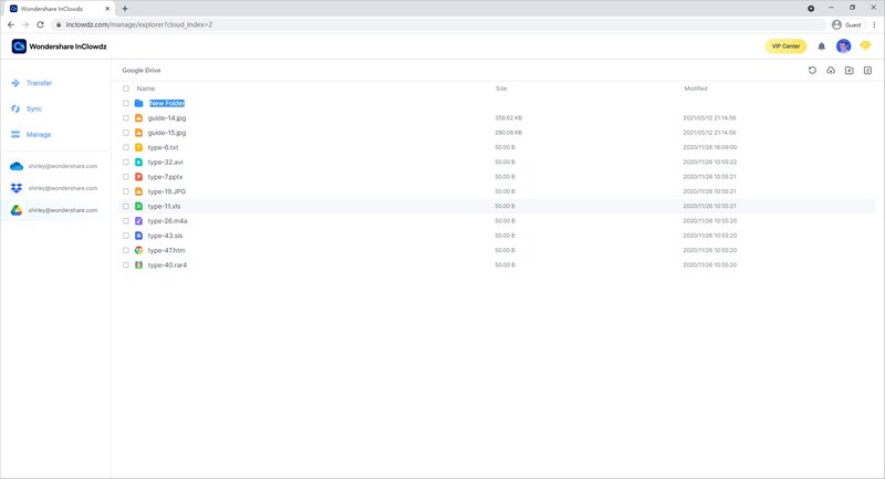 inclowdz web