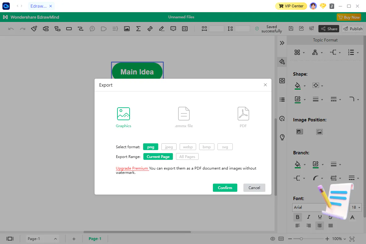 export edrawmind in inclowdz