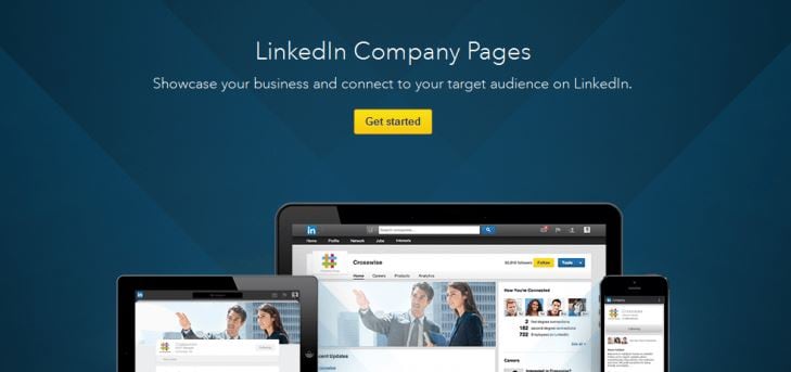 صفحة شركة linkedin