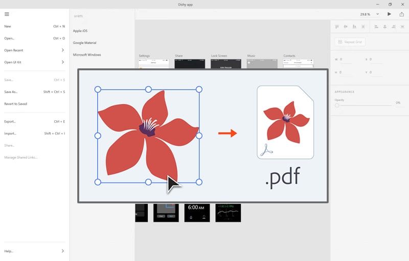 How to Complete an Adobe XD PDF Export Process