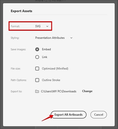 Export assets to Figma