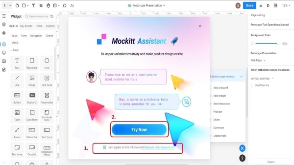 mockitt ai assistant for srs templates