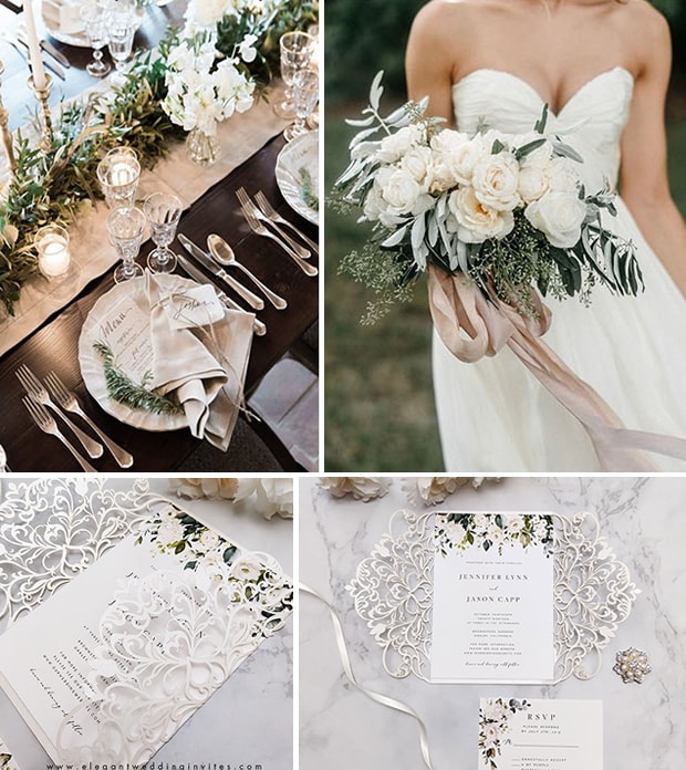 light beige and champagne wedding color