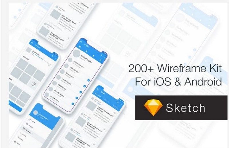 app wireframe template free