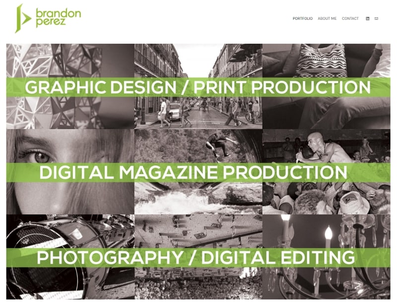 graphic design portfolio website inspiration