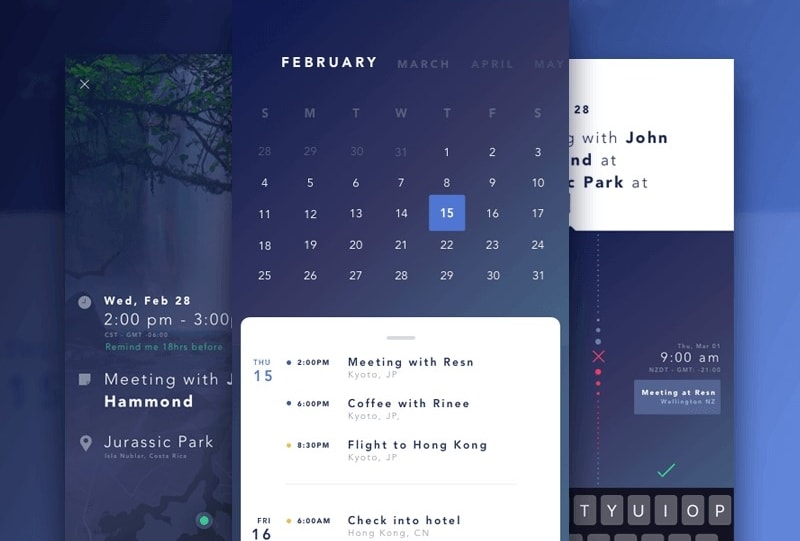 calendar design website