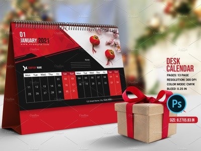 desktop calendar design