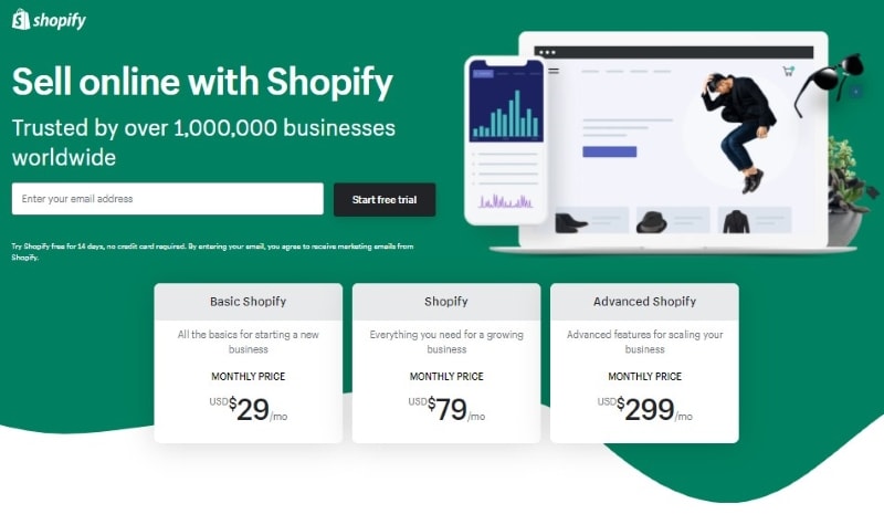 shopify website builder