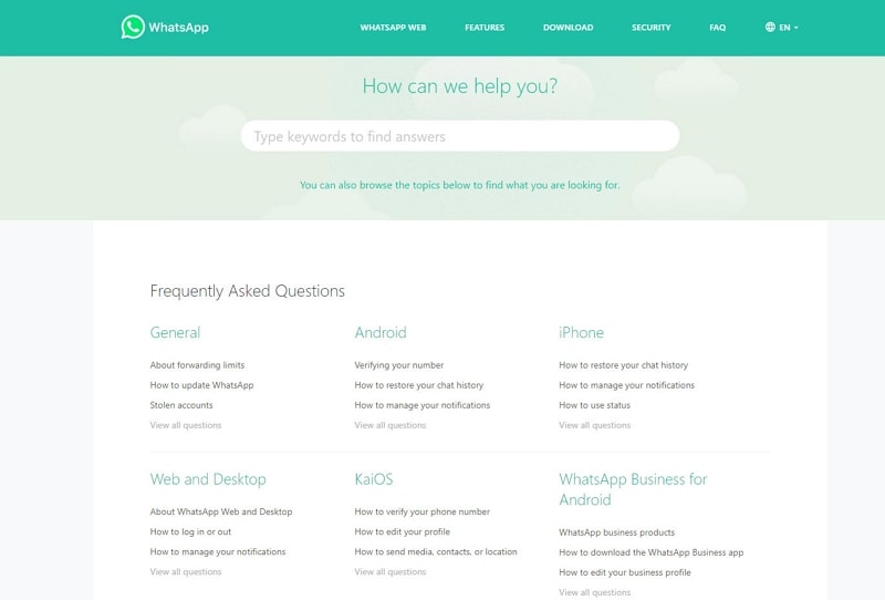 faqs page design