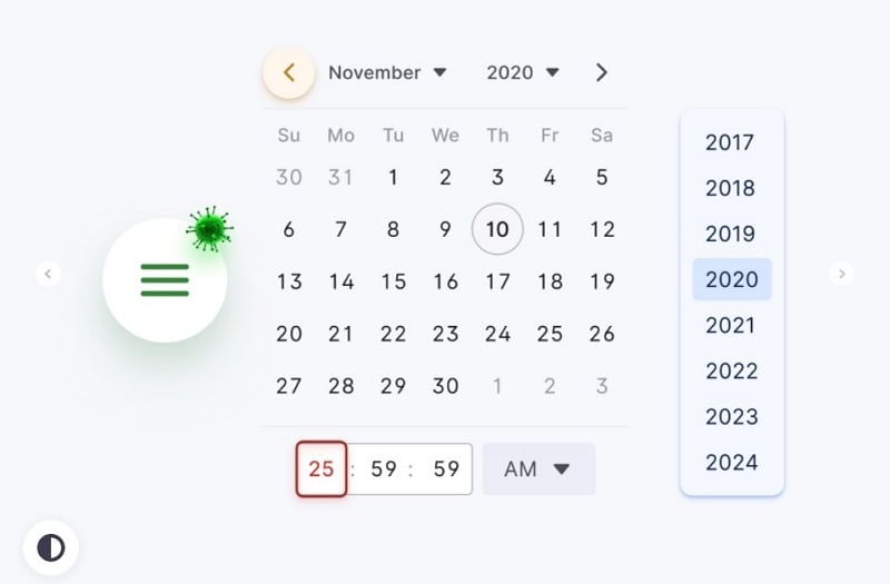 figma calendar ui