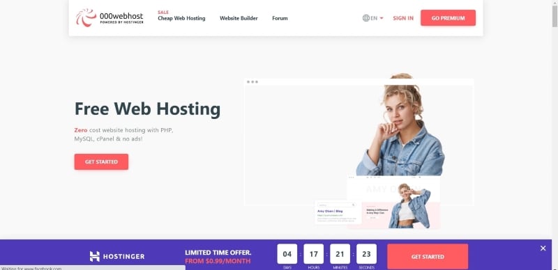 free web hosting and domain