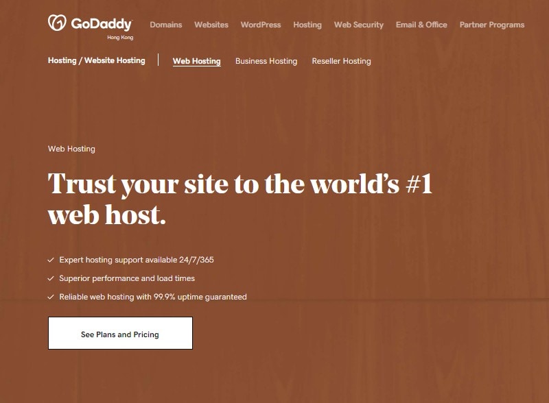 godaddy free website