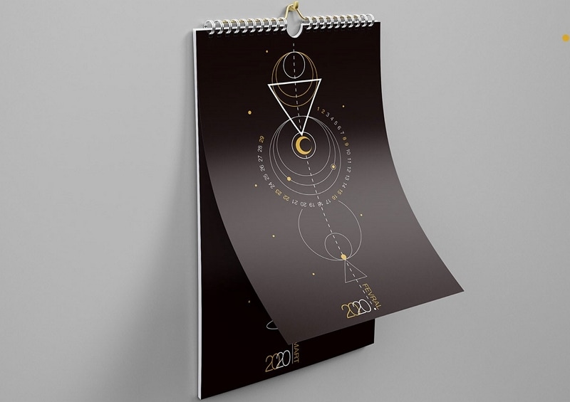  graphic design calendar 2021 