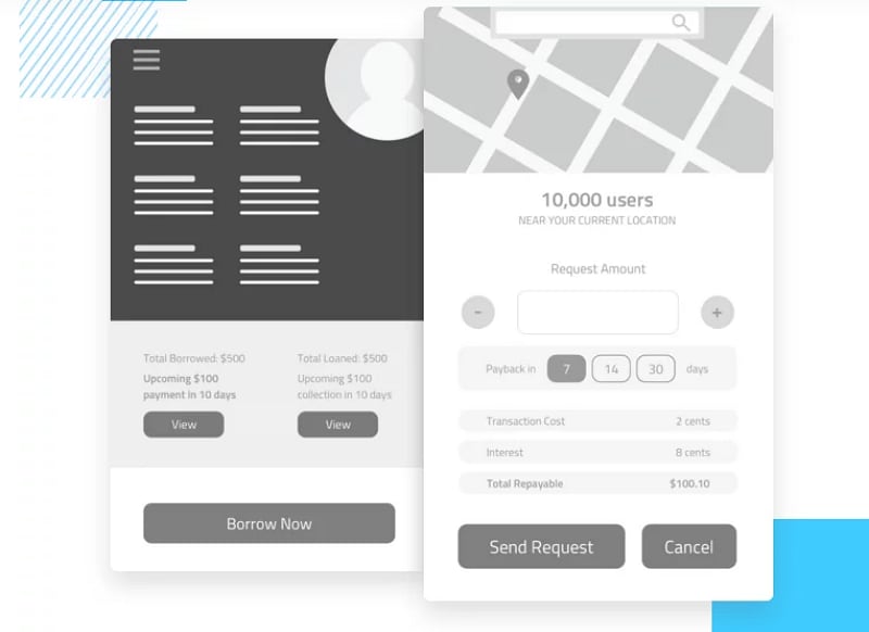 mobile app wireframe template free