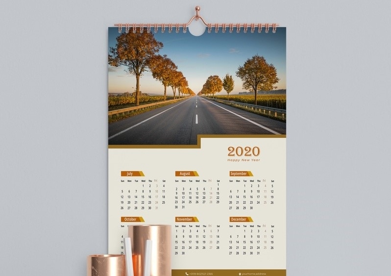 wall calendar design