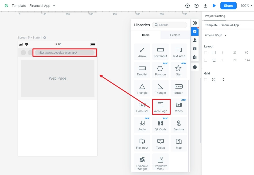 google docs wireframe