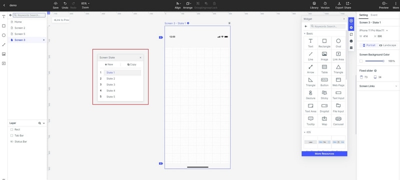 website wireframe