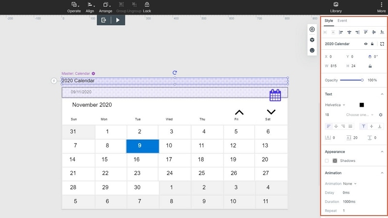 indesign calendar