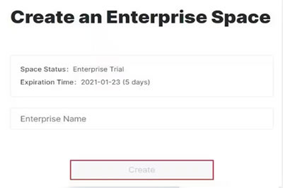 add name of the enterprise space