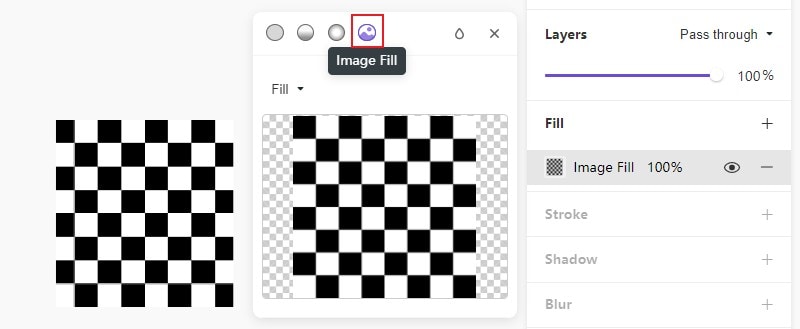 image fill of the fill function
