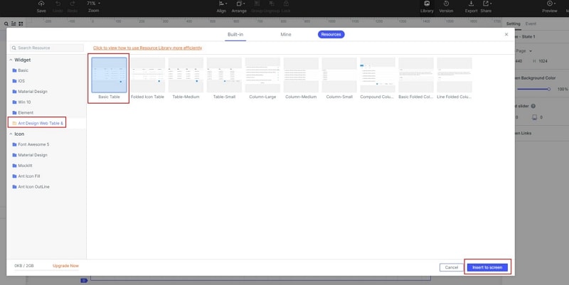 ant design table responsive