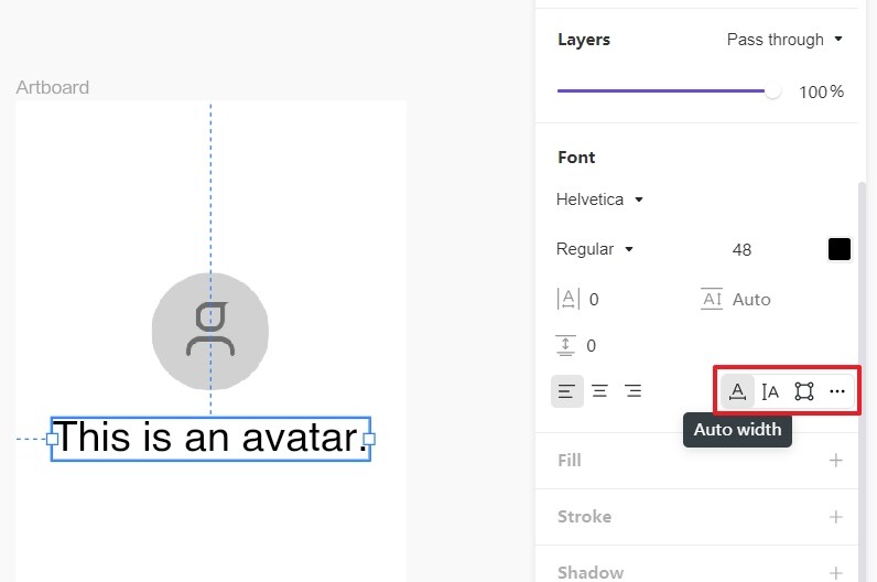 set text properties