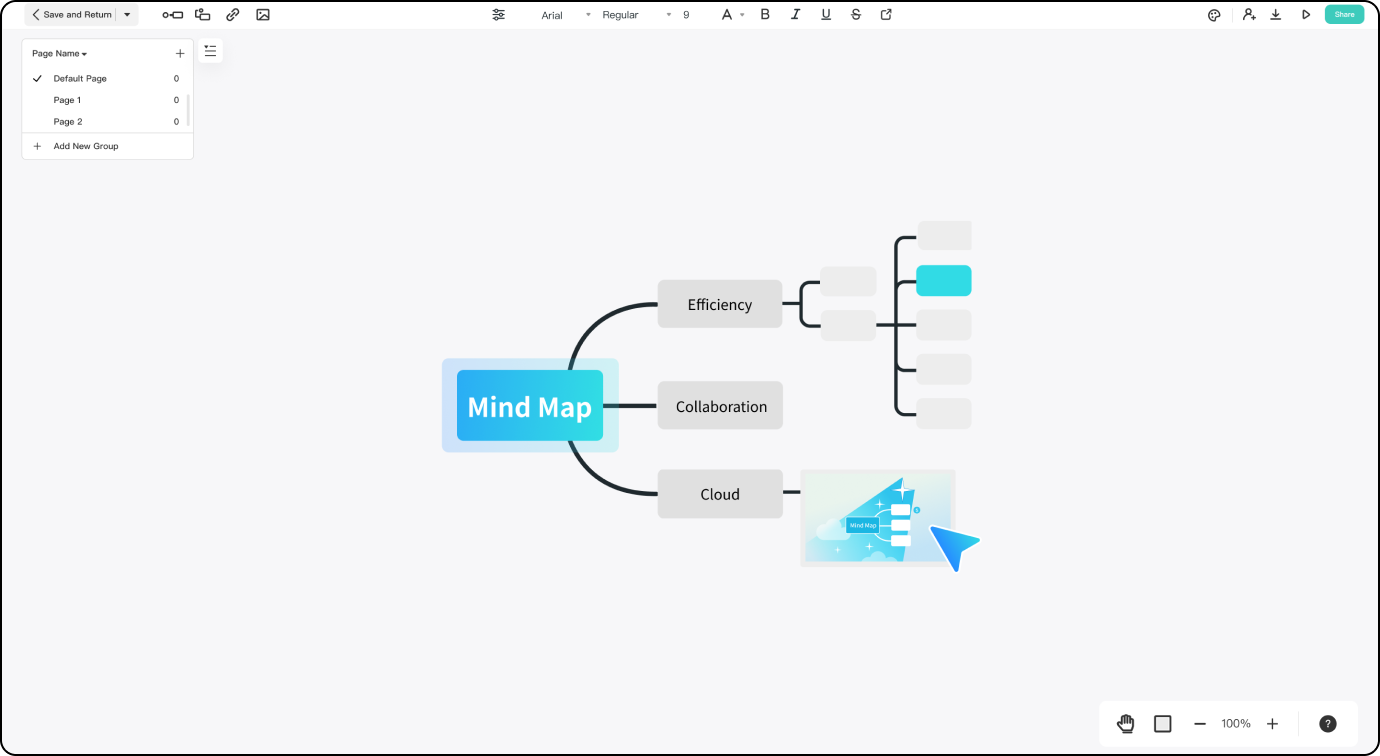 customize mind map images and colors
