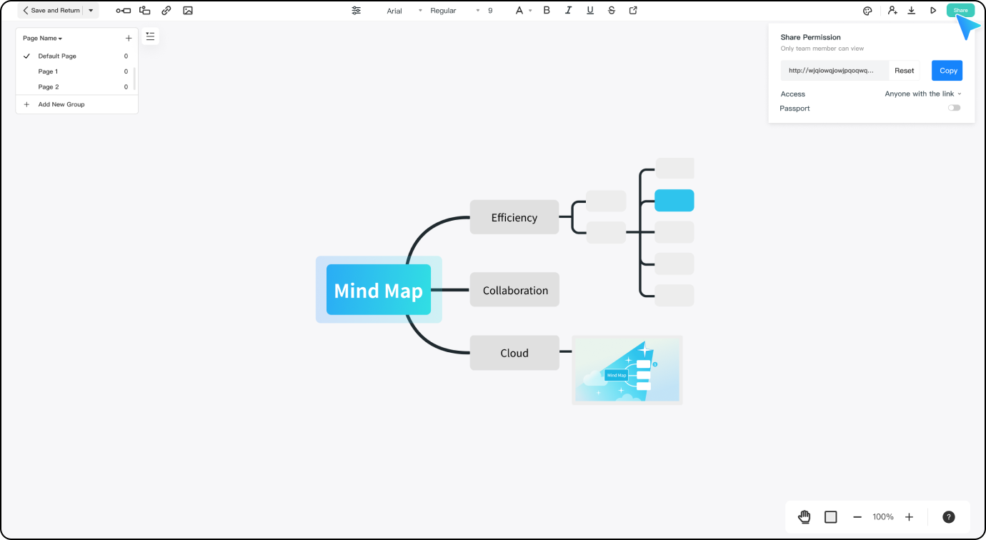 download and share mind map