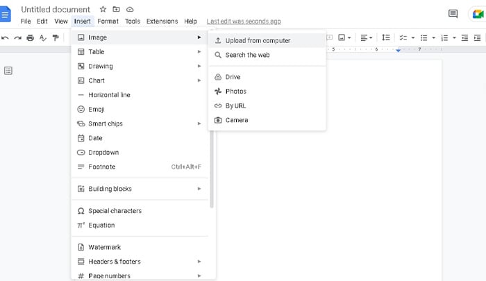 insert concept map to google docs