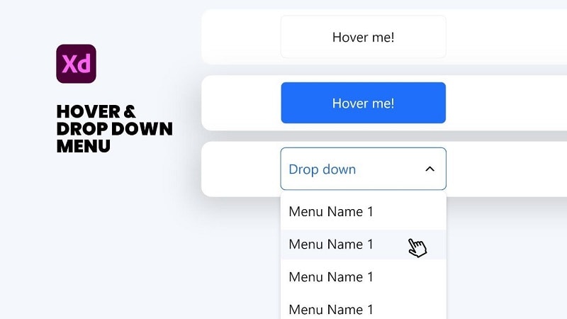 How To Create Drop Down Menu With Adobe XD