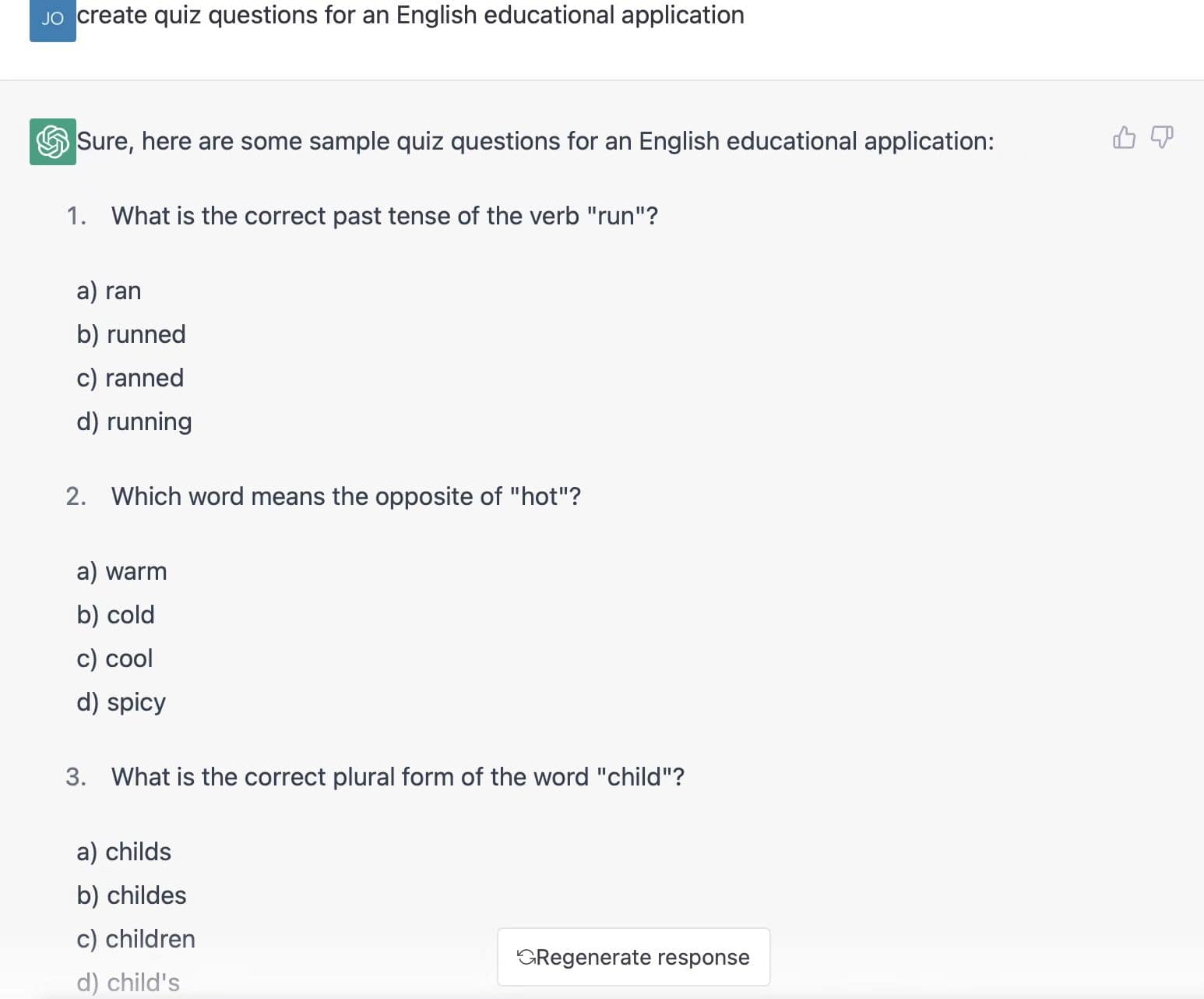 educational apps questions by chatgpt