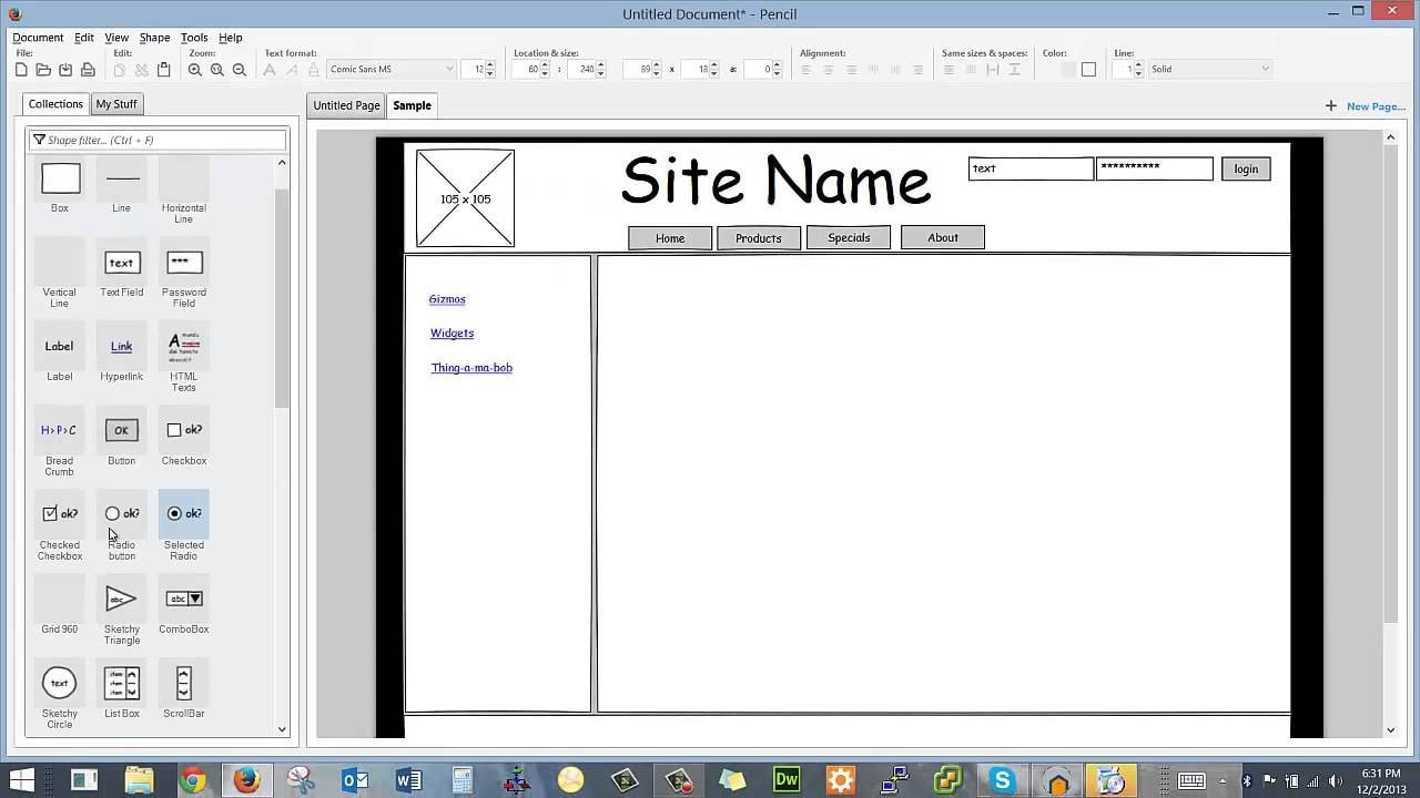 wireframe design software