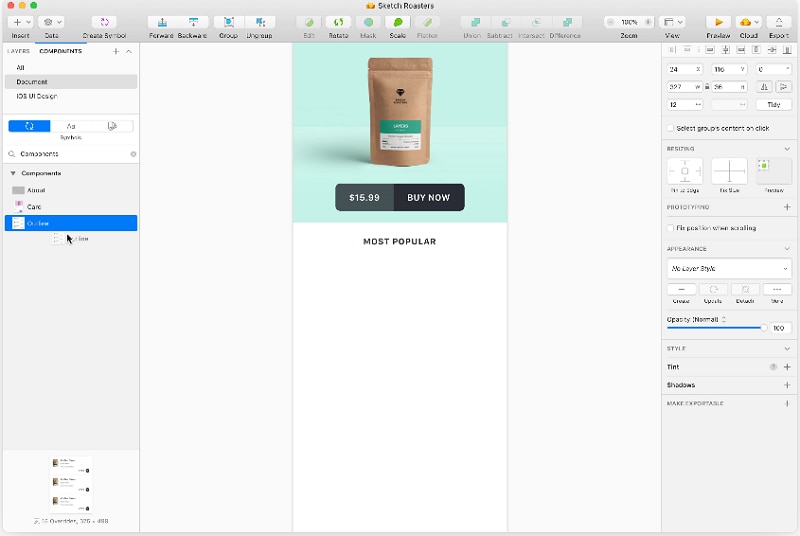 sketch prototyping tool to edit svg