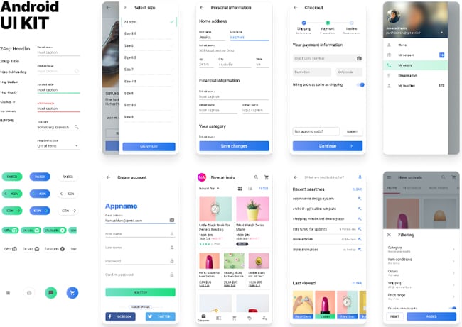 Android UI XHDPI Template Sketch freebie  Download free resource for Sketch   Sketch App Sources