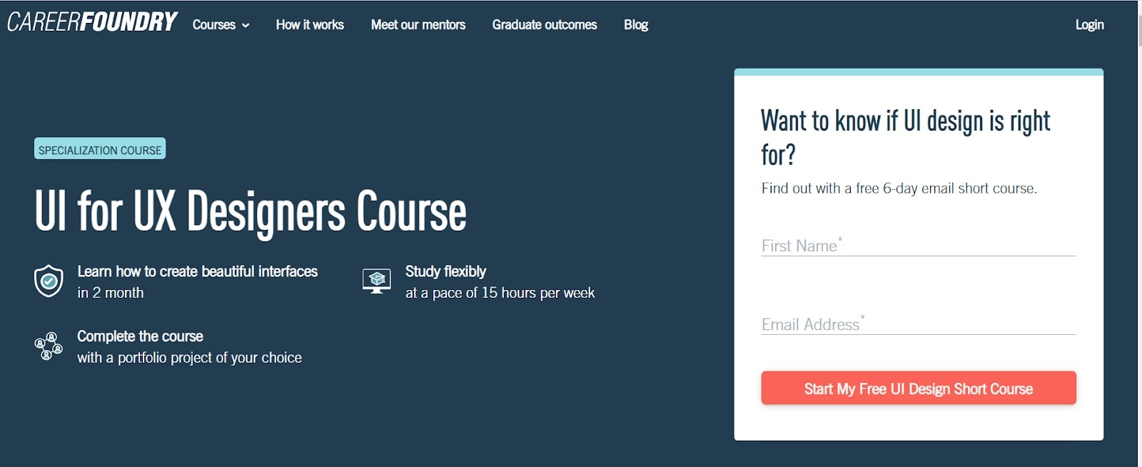careerfoundry ux design course