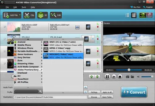 convertitore video avchd