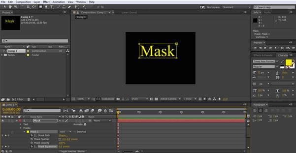 color key masking in after effects