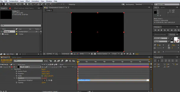 after effects video editing