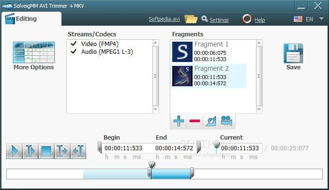 SolveigMM AVI Trimmer + MKV Videoschnittprogramm