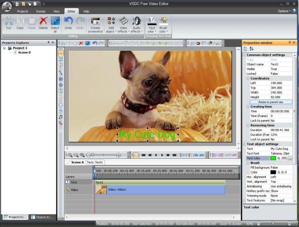 VSDC Free Video Editor MKV Videoschnittprogramm
