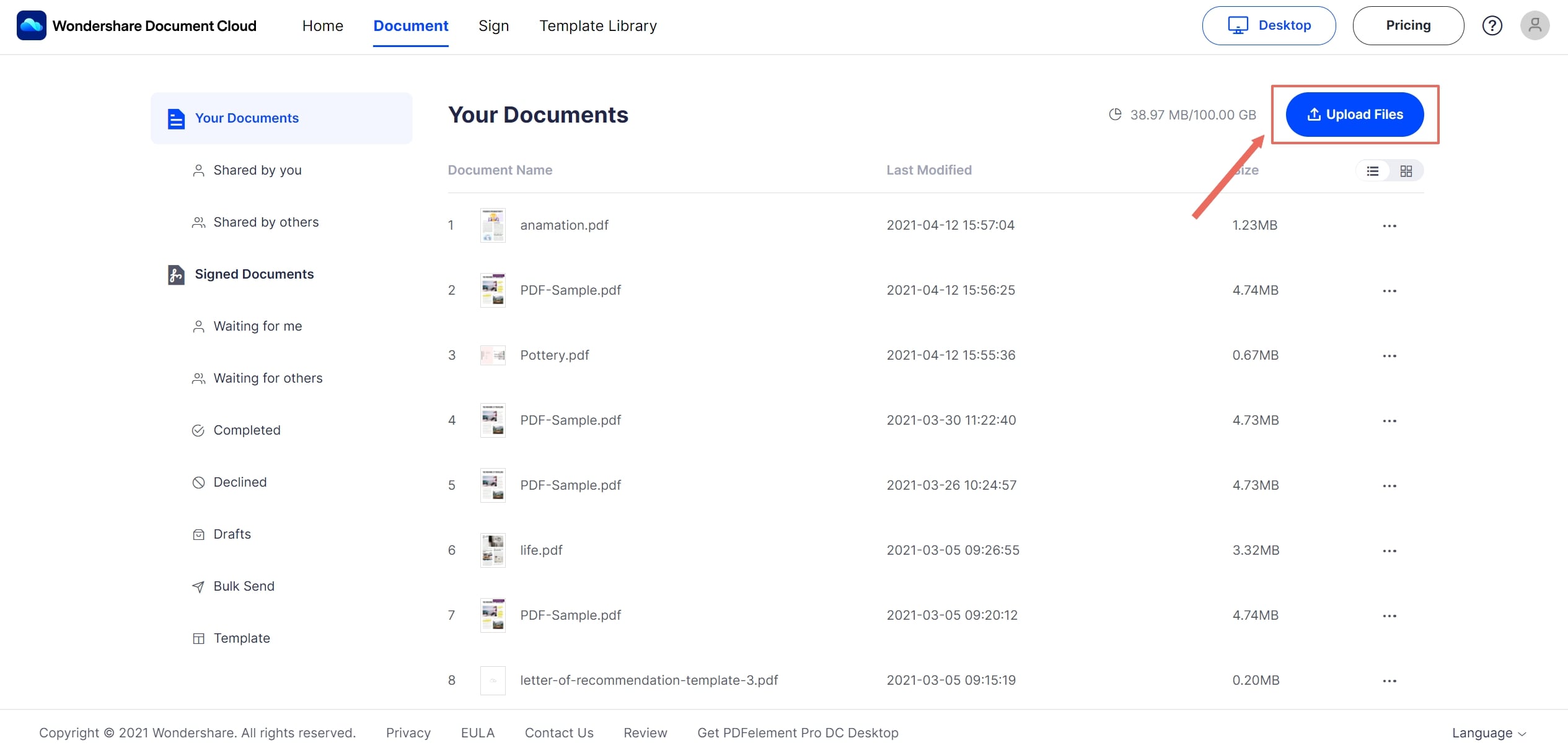 upload large files to dropbox